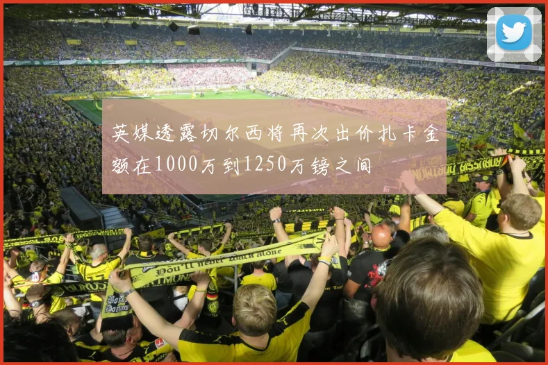 英媒透露切尔西将再次出价扎卡金额在1000万到1250万镑之间